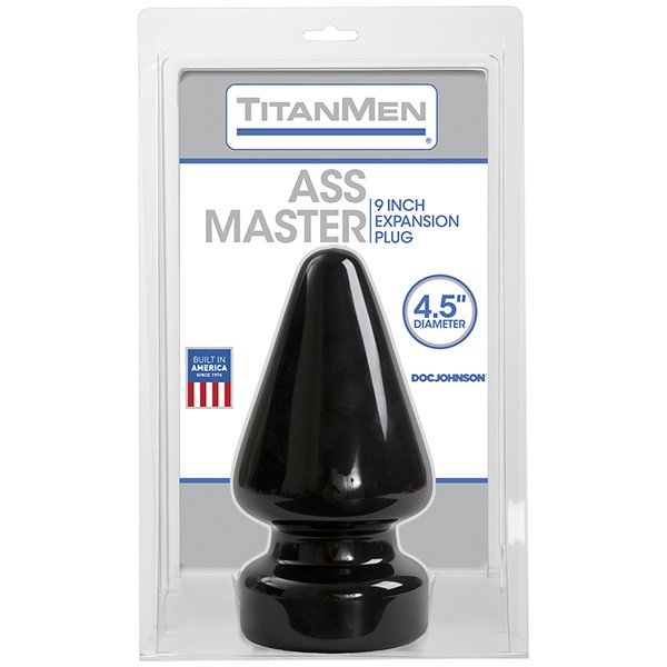 Пробка для фістінгу Doc Johnson Titanmen Tools - Butt Plug - 4.5 Inch Ass Master, діаметр 11,7 см