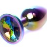 Анальний затор Boss Series - Jewellery Multicolour PLUG Clear S, BS6400116