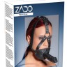 Маска з кляпом та фалоімітатором ZADO Leather Head Harness with Dildo