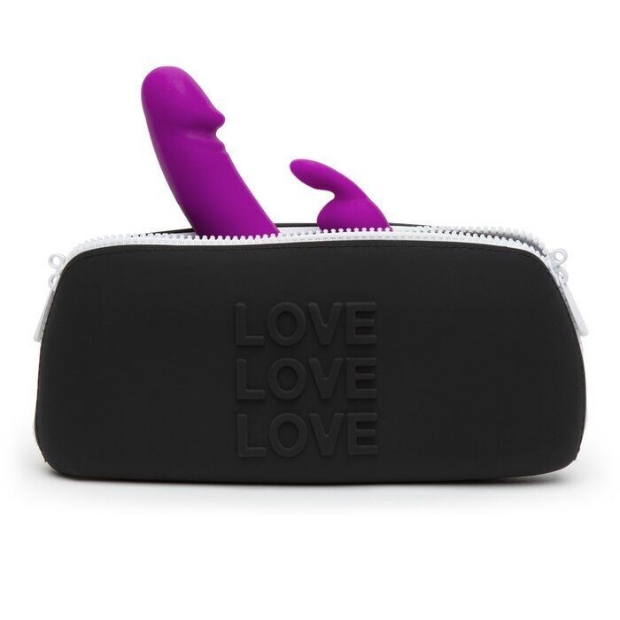 Кейс для зберігання секс іграшок Happy Rabbit LOVE Medium Silicone Zipper Storage Case