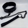 Нашийник з повідцем DS Fetish Collar with leash black iron