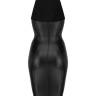 Сукня сексуальна з чокером F160 Noir Handmade, вінілова, чорна, S