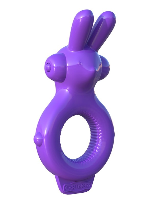 Эрекционное виброкольцо с клиторальным стимулятором Fantasy C-Ringz Ultimate Rabbit Ring