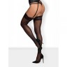 Чулки Obsessive Laluna stockings black S/M