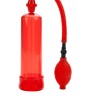 Механічна вакуумна помпа для пеніса з насосом-грушею Fireman's CalExotics, червона, 19 х 5.7 см
