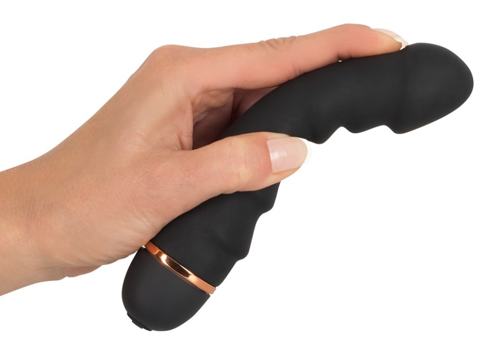 Чорний бархатистий вібратор Bendy Ripple Vibrator із 20 режимами вібрації