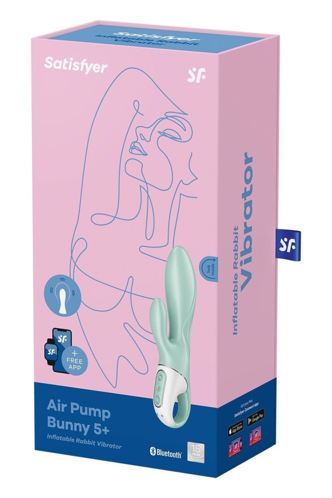 Смарт вибратор-кролик Satisfyer Air Pump Bunny 5+ (мятая упаковка)
