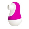 Мистер Факер Pinguino - 2в1 вакуумный стимулятор с подвижным язычком, 9.4x6.2 см (розовый)