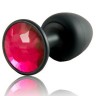 Анальна пробка Dorcel Geisha Plug Ruby M з кулькою всередині, створює вібрації, макс. діаметр 3,2см