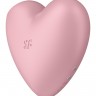 Вакуумний стимулятор-серце з вібрацією Satisfyer Cutie Heart Light Red
