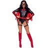 Сексуальний костюм Leg Avenue Bat Woman, XS, із 4 предметів, чорно-червоний
