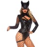 Сексуальний костюм жінки кішки Leg Avenue, M, 2 предмети, чорний