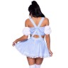 Сексуальне вбрання Дороті Leg Avenue Ruby Slipper Sweetie, XS, 4 предмети, біло-блакитний