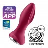 Анальна смарт вібропробка із перлинним масажем Satisfyer Rotator Plug 2+ Violet