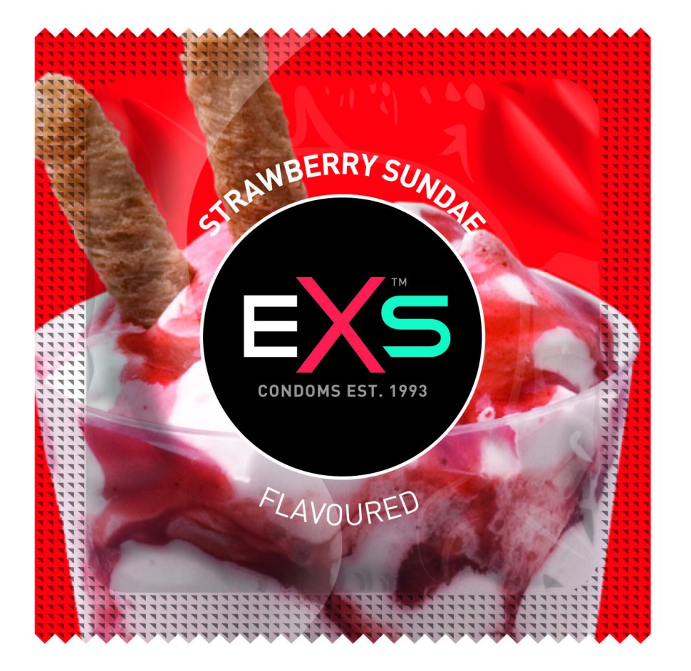 Презервативи EXS Strawberry Sundae (по 1 шт)