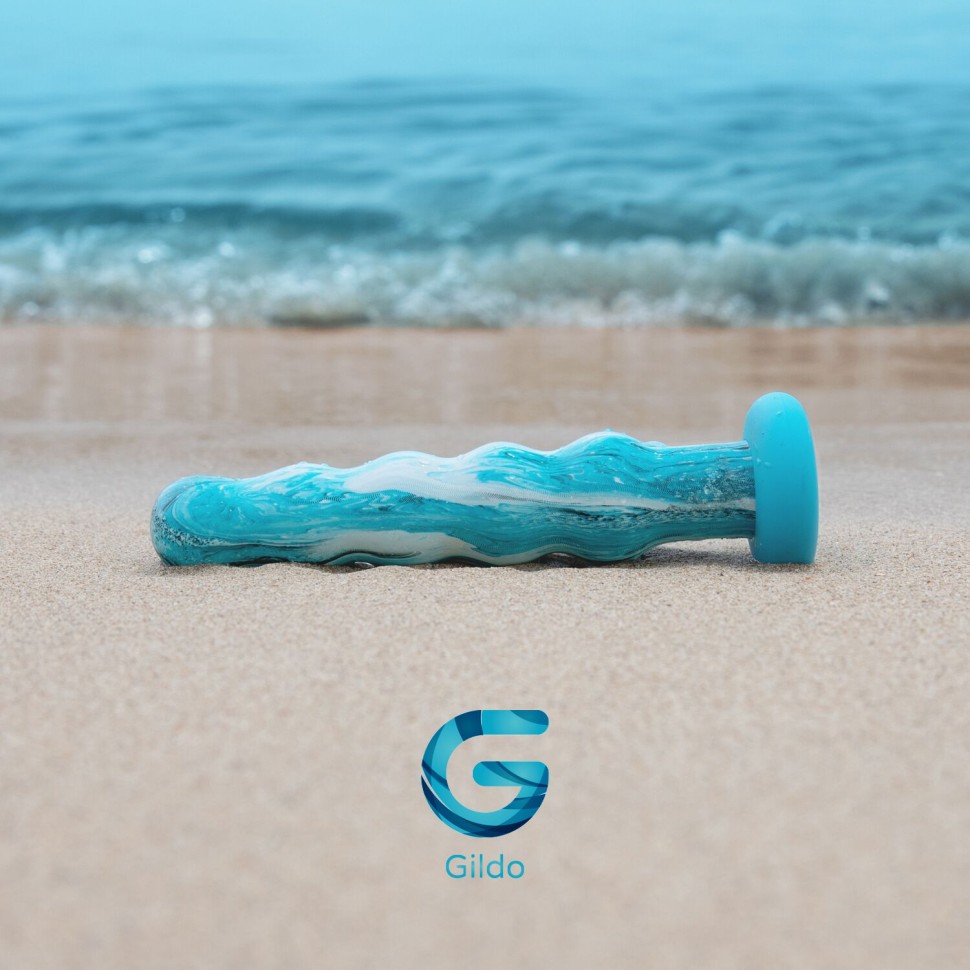 Скляний дилдо Gildo - Ocean Flow Glass Dildo