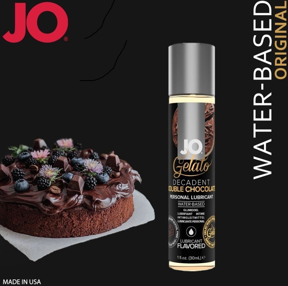 Змазка на водній основі System JO GELATO Double Chocolate (30 мл) без цукру, парабенів та гліколю