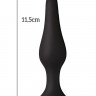 Анальна пробка з присоскою MAI Attraction Toys №33 Black, довжина 11,5cм, діаметр 3см