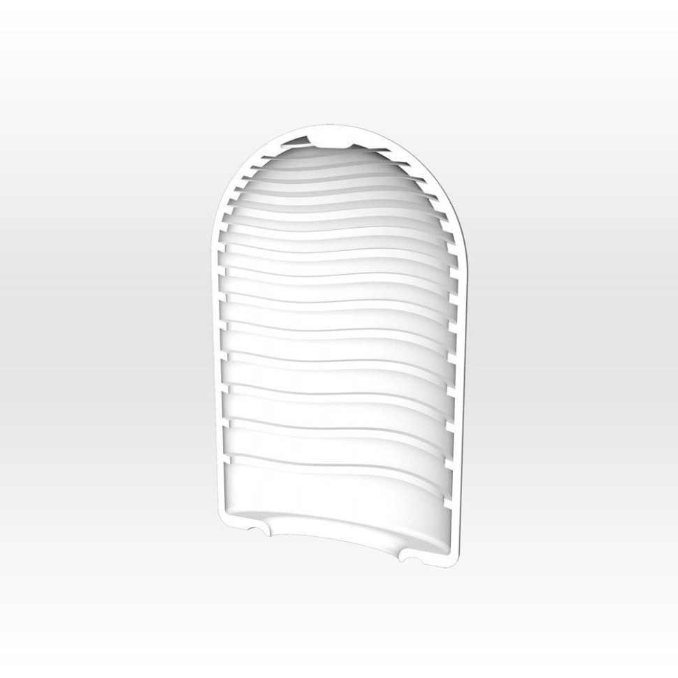 Міні мастурбатор нереалістичний Tenga Pocket Wave Line, з рельєфом, білий