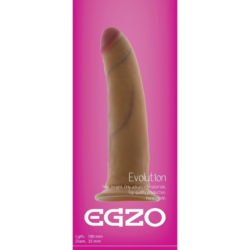 Фаллоимитатор на присоске Egzo G1060 18х3,5 см