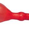 Анальний вібратор з накачуванням Bad Kitty, червоний, 15 х 3 см