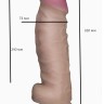 Фалоімітатор EGZO ГІГАНТ на присосці FS08 ( довжина 32 см, діаметр 7,3 см )