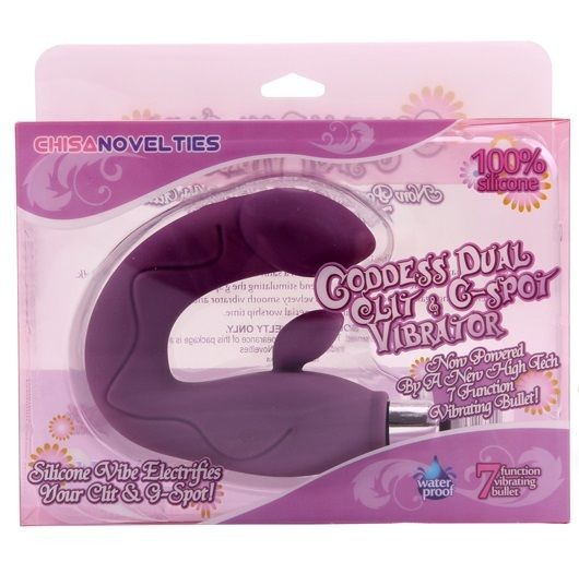 Вибромассажер Goddess Dual Glit G-Spot Vibrator, Purple 