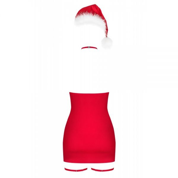 Комплект Obsessive Kissmas chemise Red ® XXL, Червоний, XXL