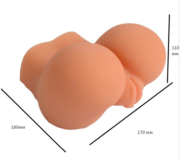 МАСТУРБАТОР вагіна та анус "Emily Middle Ass", розмір M