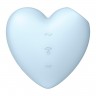 Вакуумний стимулятор-серце з вібрацією Satisfyer Cutie Heart Blue