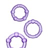 Набір ерекційних кілець STAY HARD BEADED PURPLE, Пурпурный, Розмір посилки : 8,30 х 14,00 х 1,50