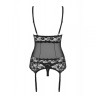 Корсет Letica corset thong black S / M, Черный, S/M