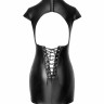 Сукня вінілова, F309 Noir Handmade Fantasy з вирізом на спині, зі шнурівкою, чорна, розмір S