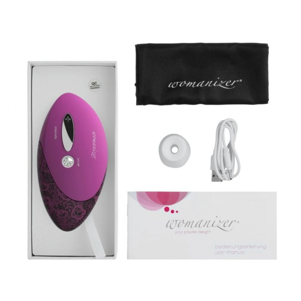Кліторальний стимулятор, пурпуровий Womanizer W-500 Magenta