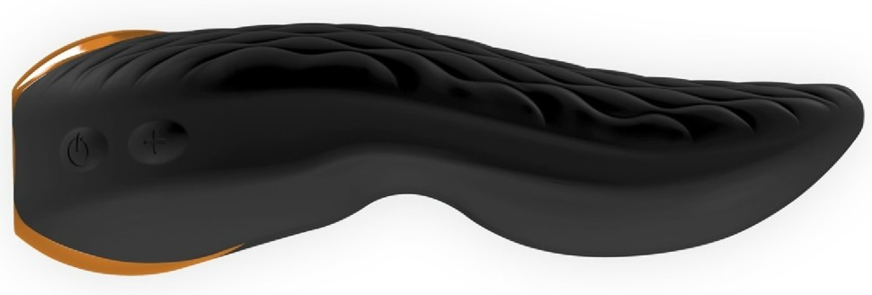 Кліторальний вібратор Shunga Aiko чорного кольору, 10.5 х 6.5 см