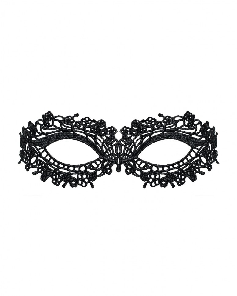 Мереживна маска Obsessive A710 mask, єдиний розмір, чорна