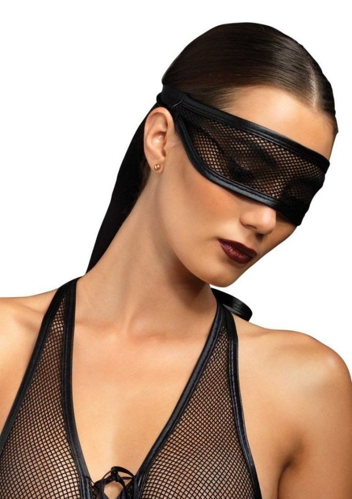 Комплект Боді+маска сітка Set від Leg Avenue Розмір M/L
