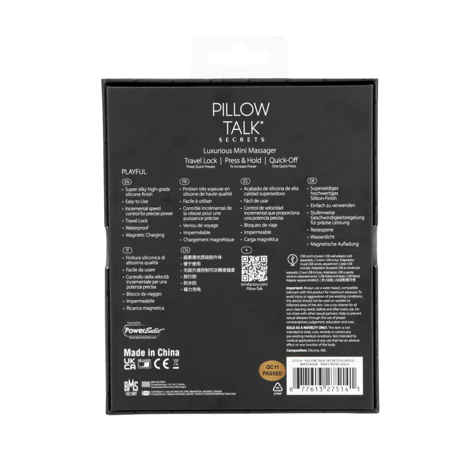 Кліторальний вібратор Pillow Talk Secrets - Playful - Clitoral Vibrator, гнучкі "вушка"