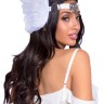 Leg Avenue Feather headband White