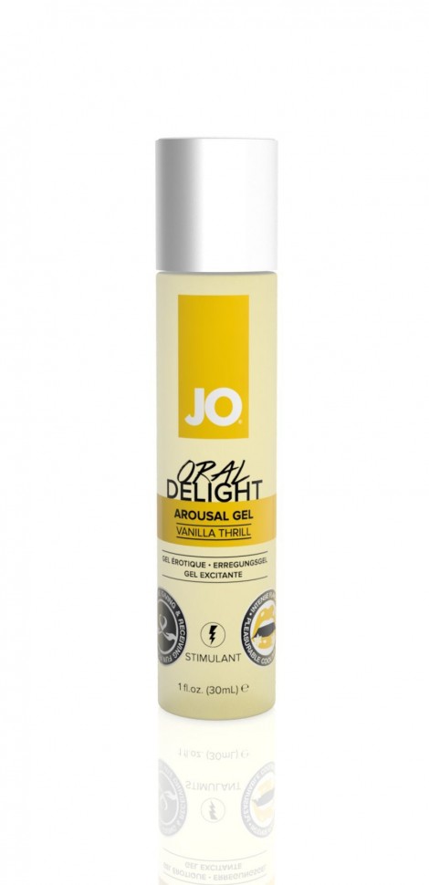 Гель для оральных ласк System JO Oral Delight - Vanilla Thrill (30 мл), эффект холод-тепло