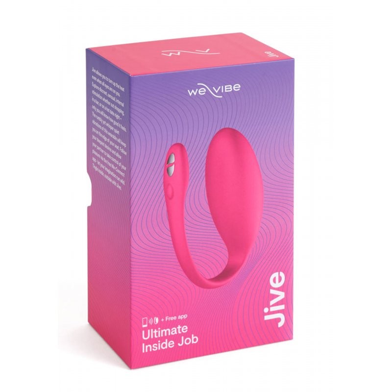We-Vibe Jive Smart - мощное виброяйцо с управлением со смартфона, 9.2х3.5 см (розовый) 