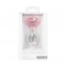 Скляна анальна пробка Pillow Talk Rosy Luxurious Glass Anal Plug, ⌀3,3 см, віброкуля в подарунок