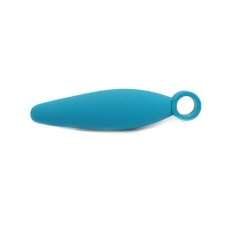 Анальный стимулятор Climax Anal Finger Plug, 8,8х2,5 см (голубой)