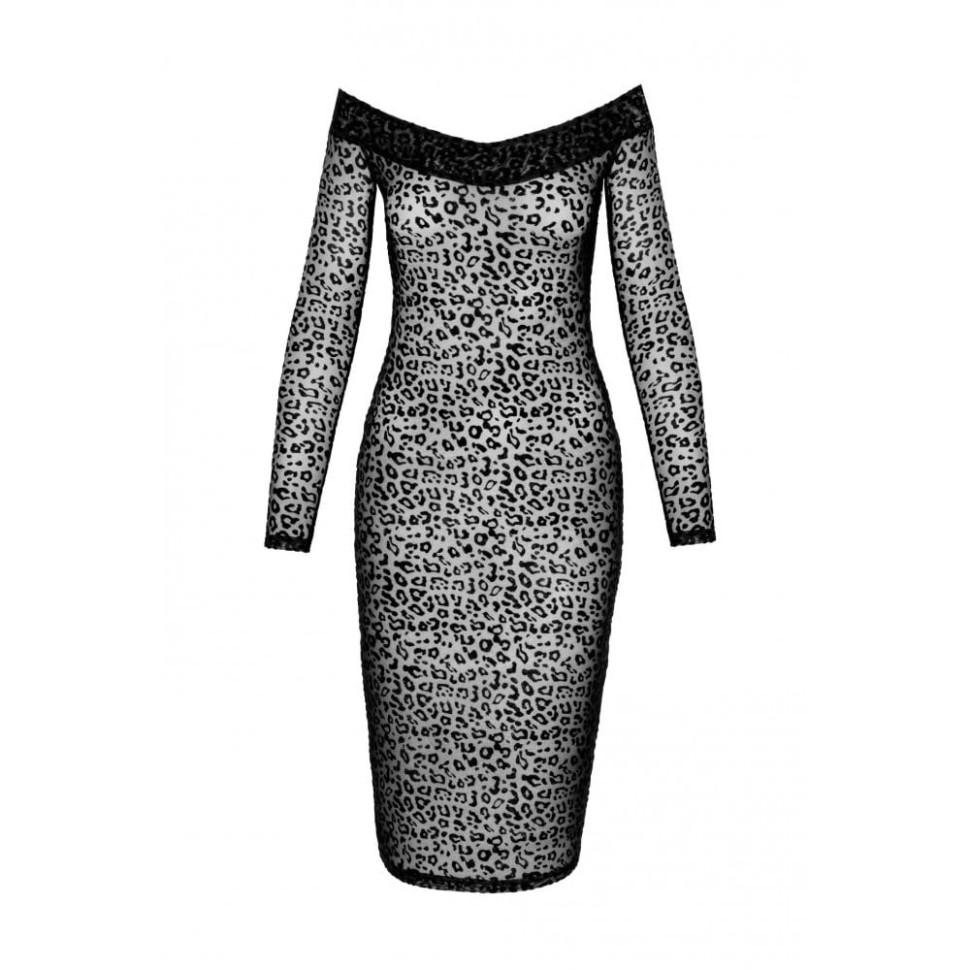 Сексуальна сукня із леопардовим принтом F284 Noir Handmade