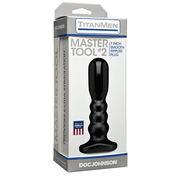 Doc Johnson TitanMen Tools Master No.2 - анальная пробка, 15,2х4,3 см