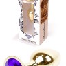 Анальний затор Boss Series - Jewellery Gold PLUG Purple S, BS6400025