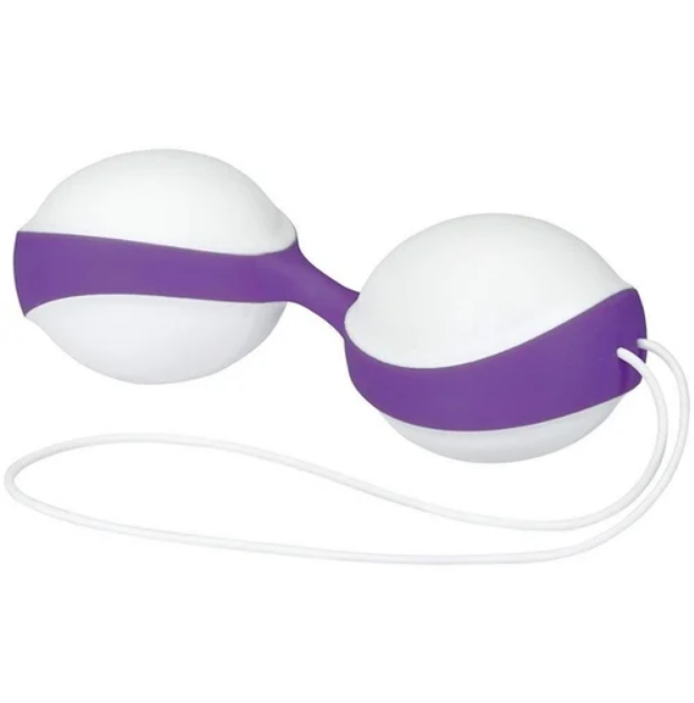 Вагінальні кульки Amor Gym Balls white-dark purple