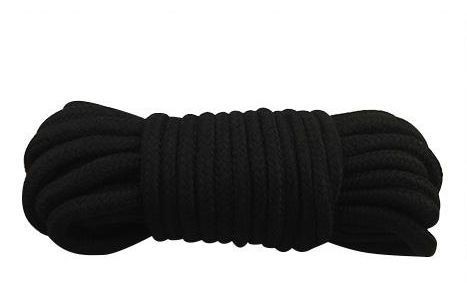 Мотузка для бондажу BONDAGE ROPE 10M, Black Текстиль