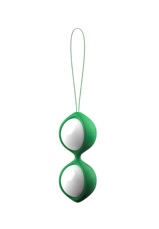 Вагінальні кульки Amor Gym Balls white-green