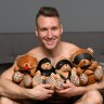 Іграшка плюшевий ведмідь HOODED Teddy Bear Plush, 23x16x12см